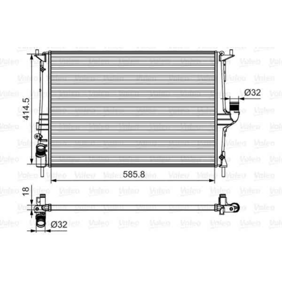 Valeo 700801 радиатор охлаждения