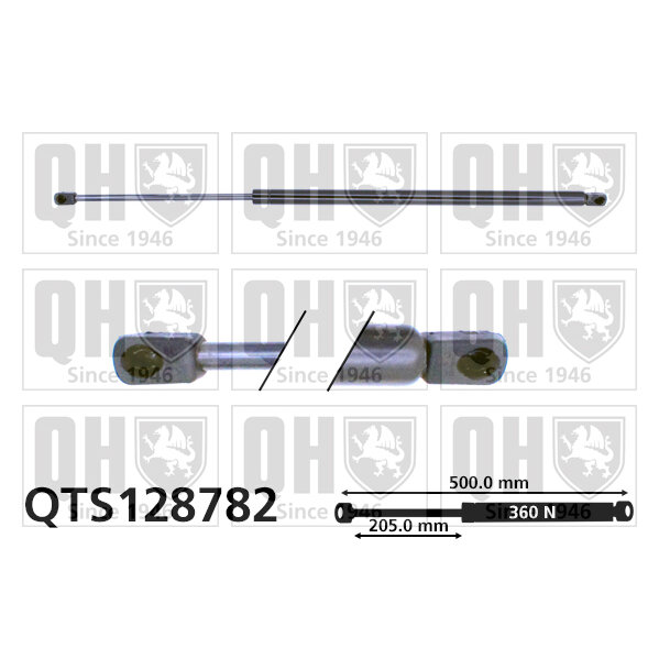 Vérin De Coffre Quinton Hazell Qts128782
