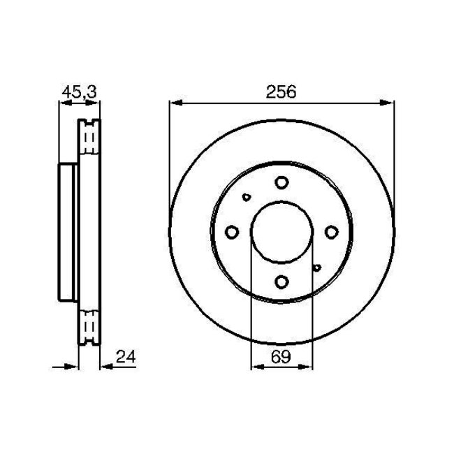 2 Disques De Frein Bosch 0986478652