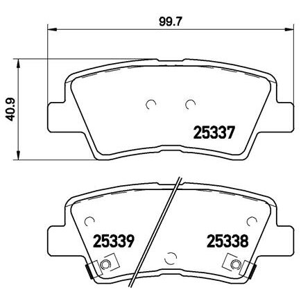 4 Plaquettes De Frein Brembo P30067