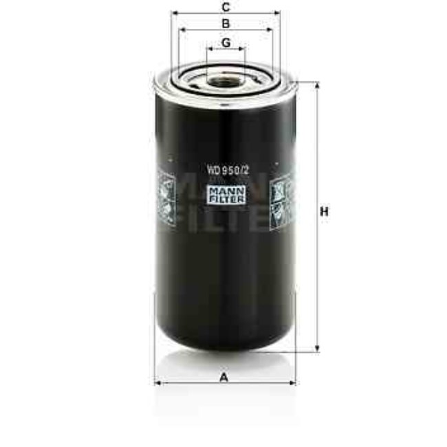 Filtre À Huile Mann-filter Wd950/2