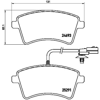 4 Plaquettes De Frein Brembo P68058