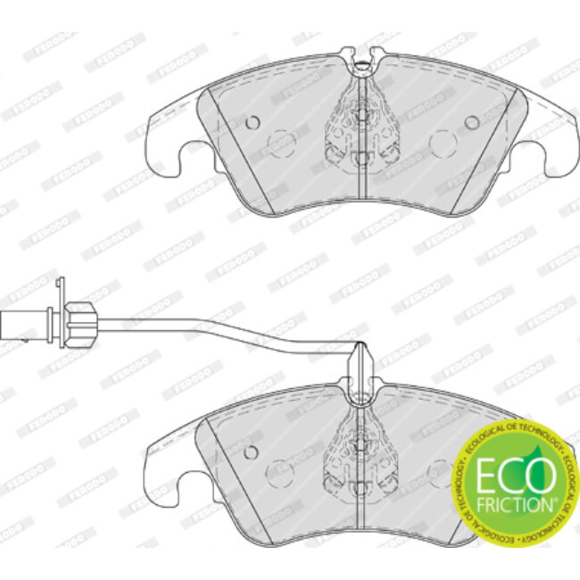 4 Plaquettes De Frein Ferodo Fdb4044