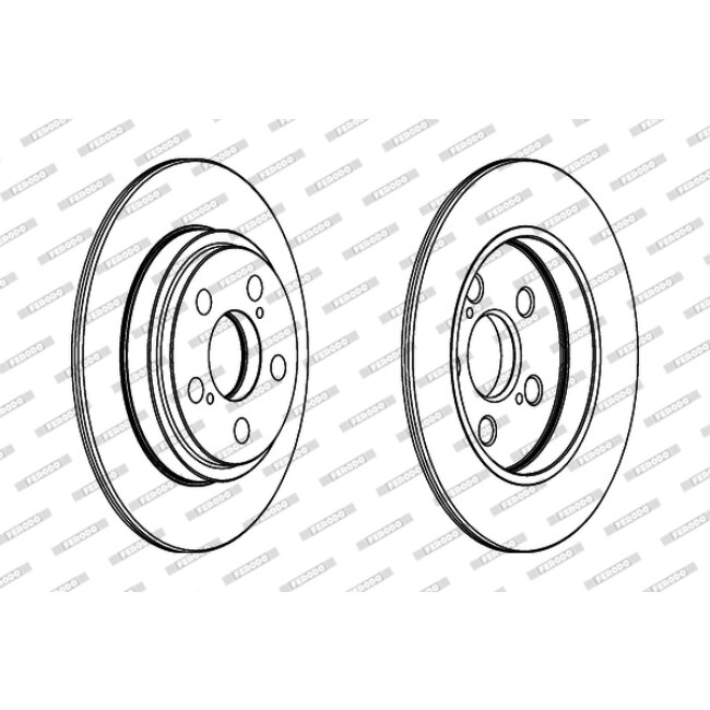 2 Disques De Frein Ferodo Ddf1866