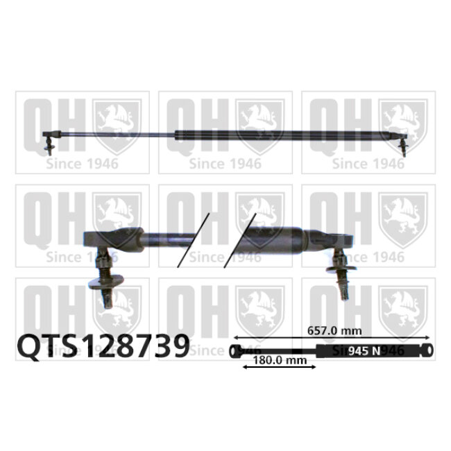 Vérin De Coffre Quinton Hazell Qts128739