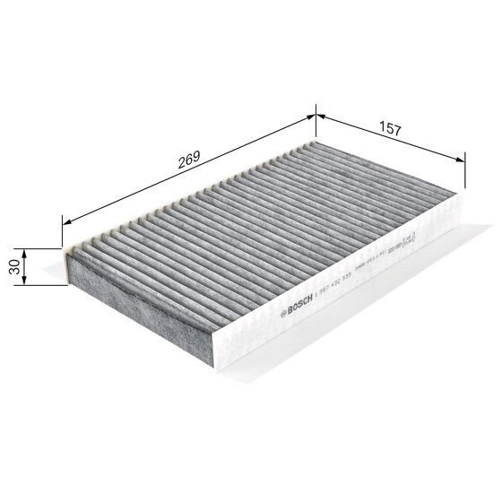 Filtre D'habitacle À Charbon Actif Bosch M2535