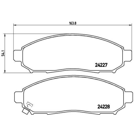 4 Plaquettes De Frein Brembo P56059