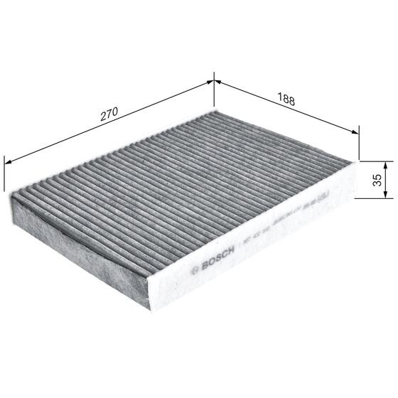 Filtre D'habitacle À Charbon Actif Bosch R2549