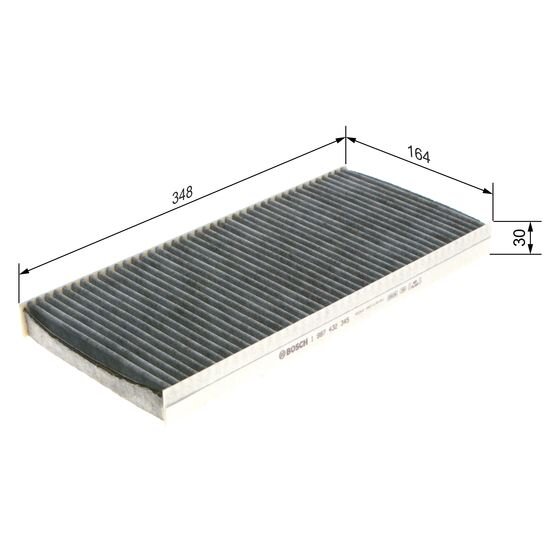 Filtre D'habitacle À Charbon Actif Bosch R2345