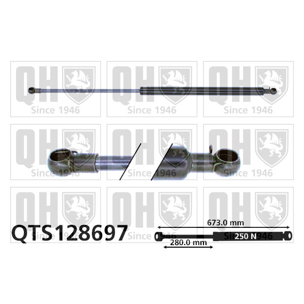 Vérin De Capot Quinton Hazell Qts128697