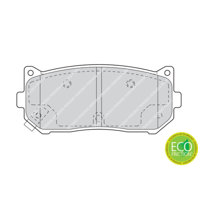 4 Plaquettes De Frein Ferodo Fdb1569