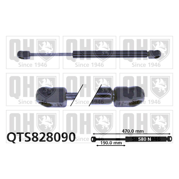 Vérin De Coffre Quinton Hazell Qts828090