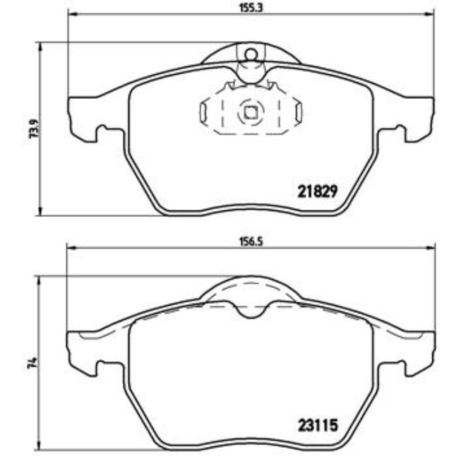 4 Plaquettes De Frein Brembo P59022