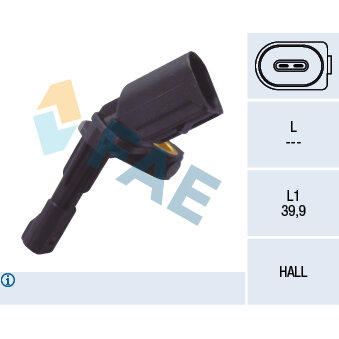 Capteur De Vitesse De Roue Abs Fae 78140f