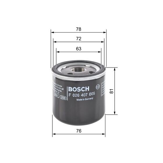Filtre À Huile Bosch F026407005