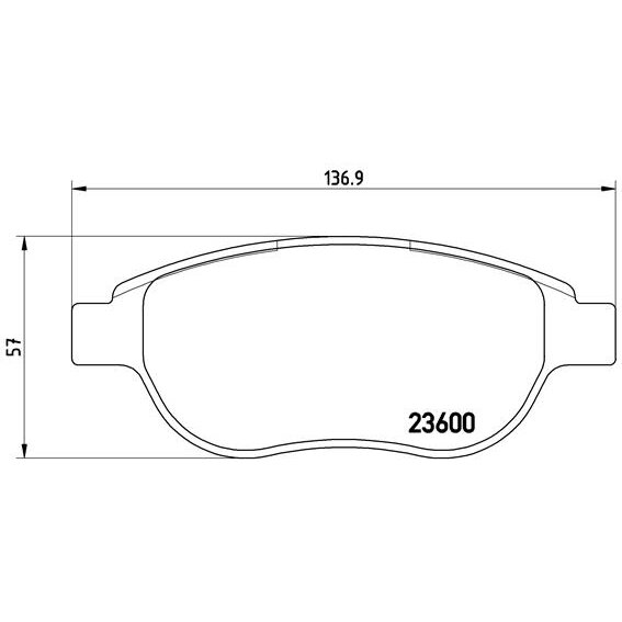 4 Plaquettes De Frein Brembo P61068