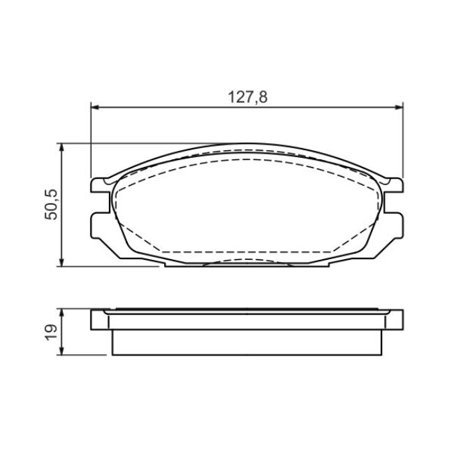 4 Plaquettes De Frein Bosch 0986461133