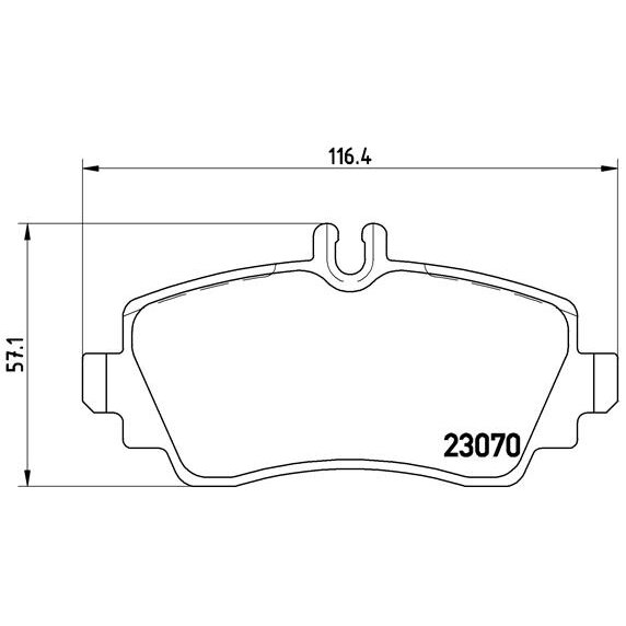4 Plaquettes De Frein Brembo P50035