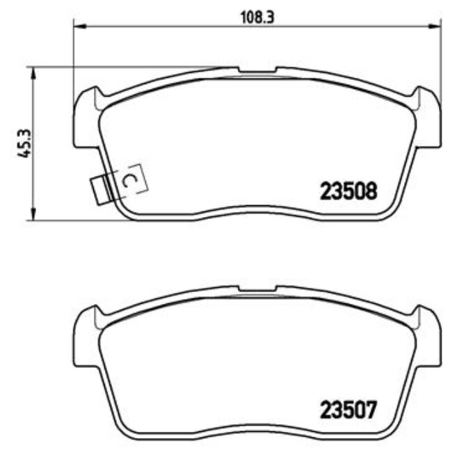 4 Plaquettes De Frein Brembo P79020
