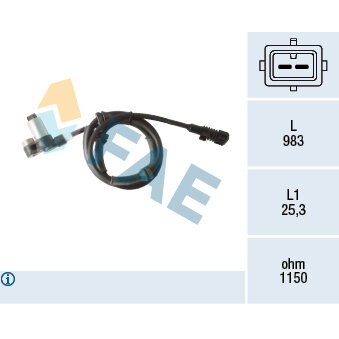 Capteur De Vitesse De Roue Abs Fae 78401