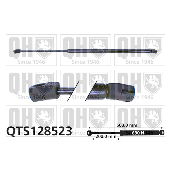 Vérin De Coffre Quinton Hazell Qts128523