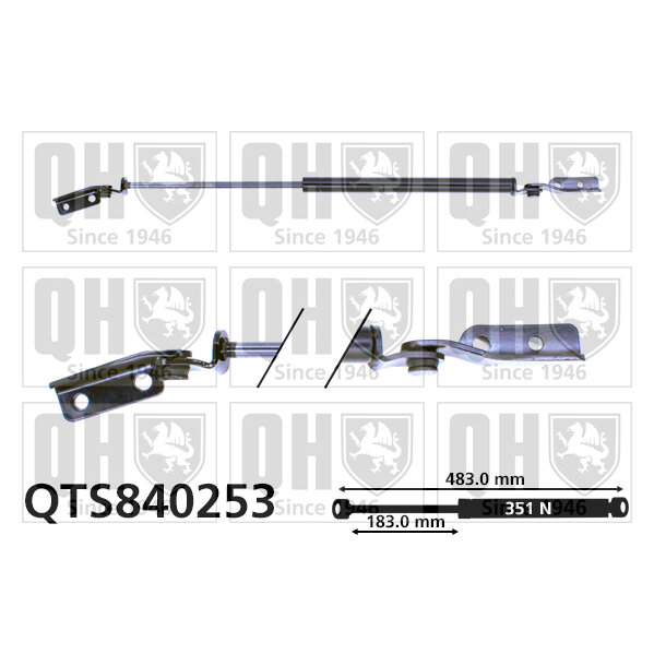 Vérin De Coffre Quinton Hazell Qts840253