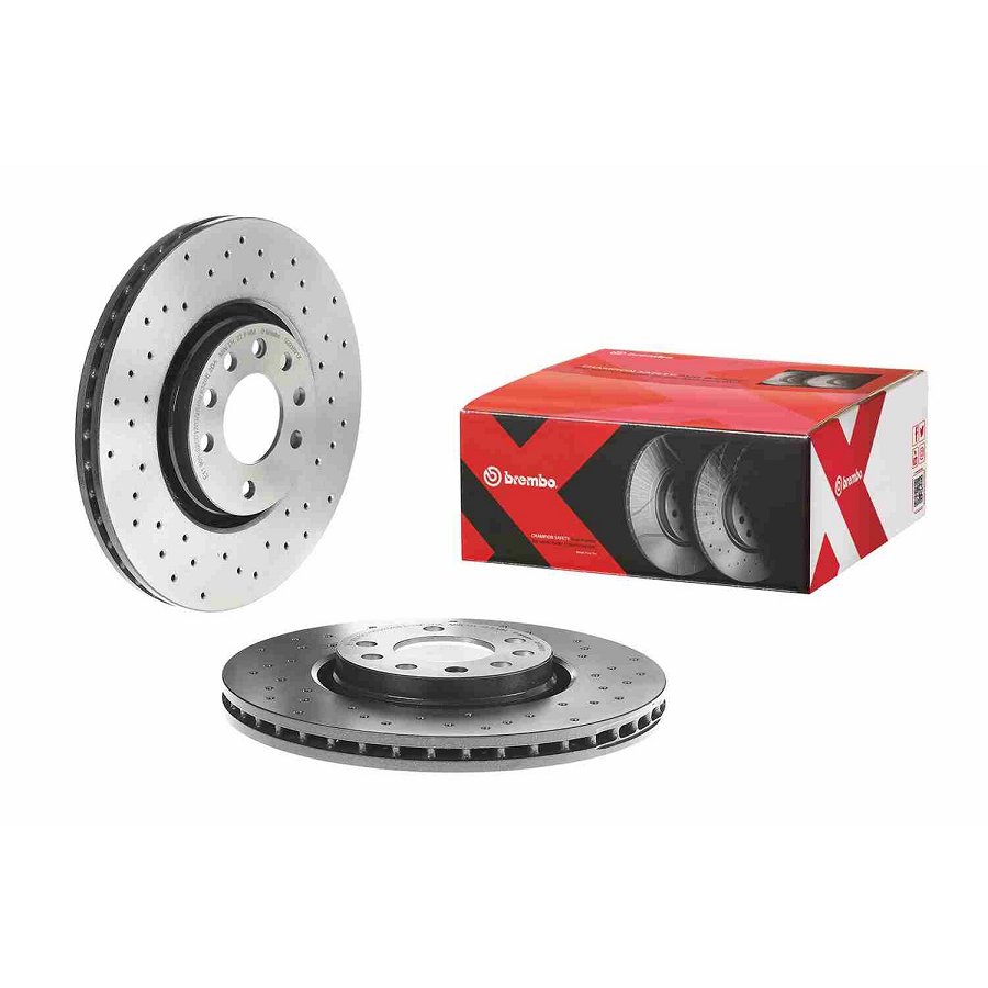2 Disques De Frein Brembo Xtra Vernis Uv 09.9369.1x