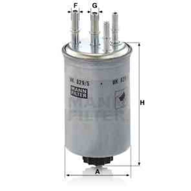 Filtre À Carburant Mann-filter Wk829/5
