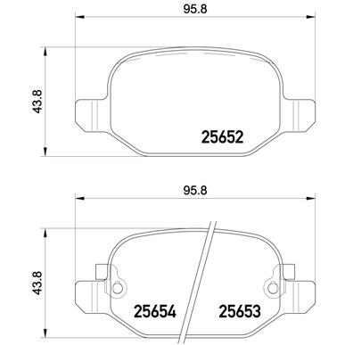 4 Plaquettes De Frein Brembo P23150