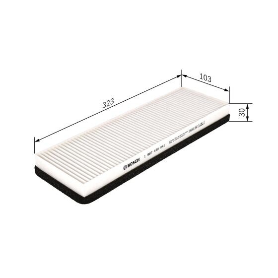 Filtre D'habitacle Pollen Bosch M2041