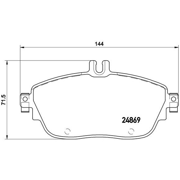 4 Plaquettes De Frein Brembo P50093