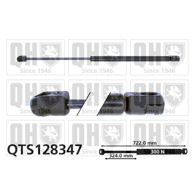 Vérin De Capot Quinton Hazell Qts128347