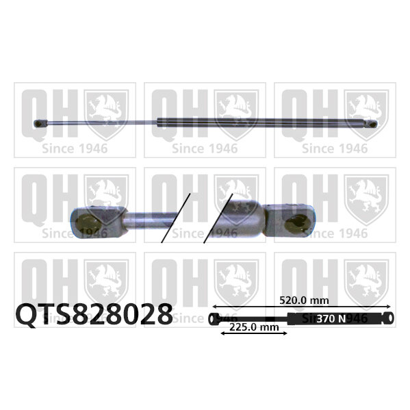 Vérin De Coffre Quinton Hazell Qts828028