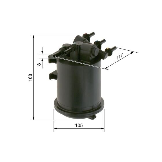 Filtre À Carburant Bosch 0450906461