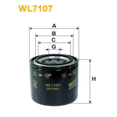 Filtre À Huile Wix Wl7107