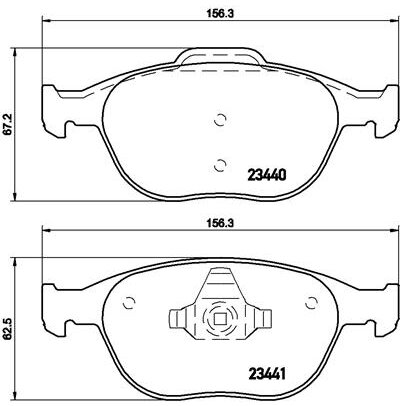 4 Plaquettes De Frein Brembo P24058