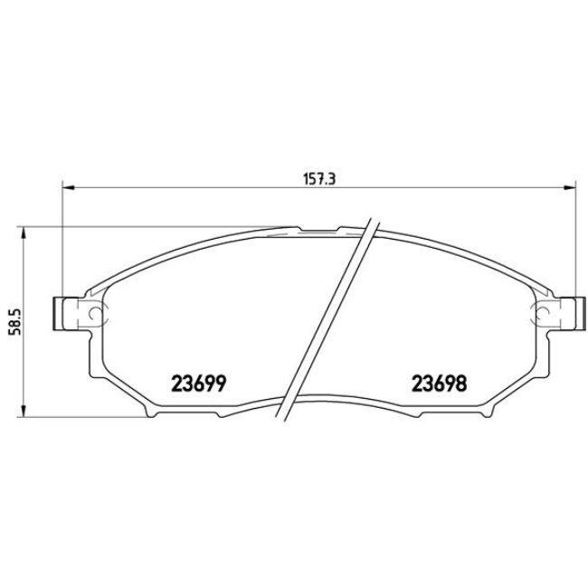 4 Plaquettes De Frein Brembo P56058