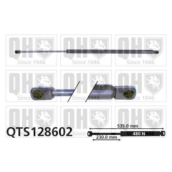 Vérin De Coffre Quinton Hazell Qts128602