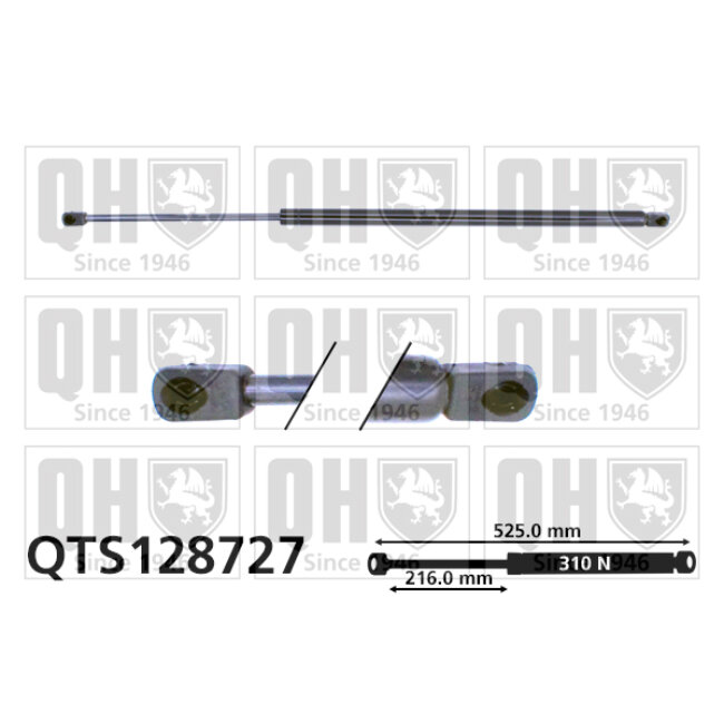 Vérin De Coffre Quinton Hazell Qts128727