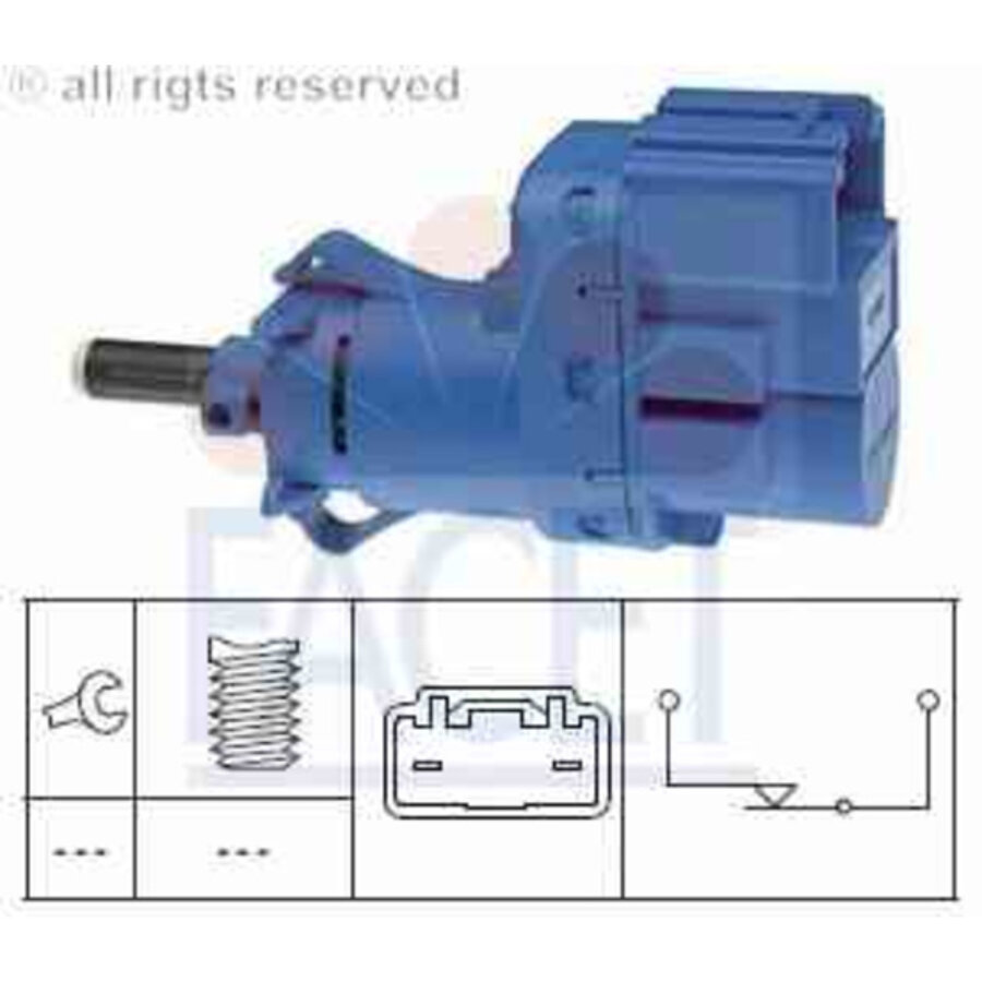 Facet 7.1251 Interrupteur Feux De Freins - Compatible Chevrolet Aveo, Spark, Matiz, Daewoo Kalos