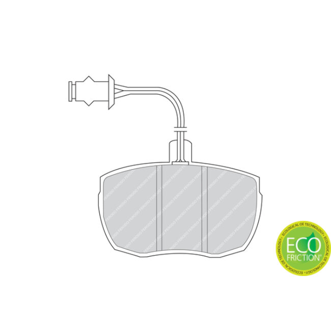 4 Plaquettes De Frein Ferodo Fdb841