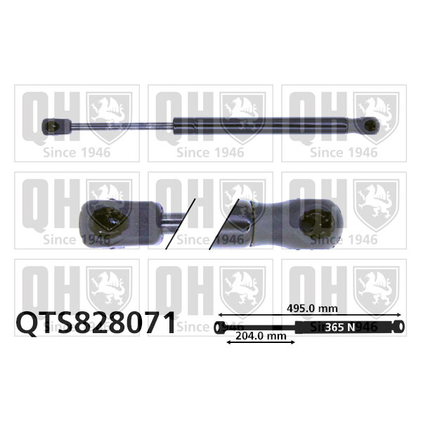 Vérin De Coffre Quinton Hazell Qts828071
