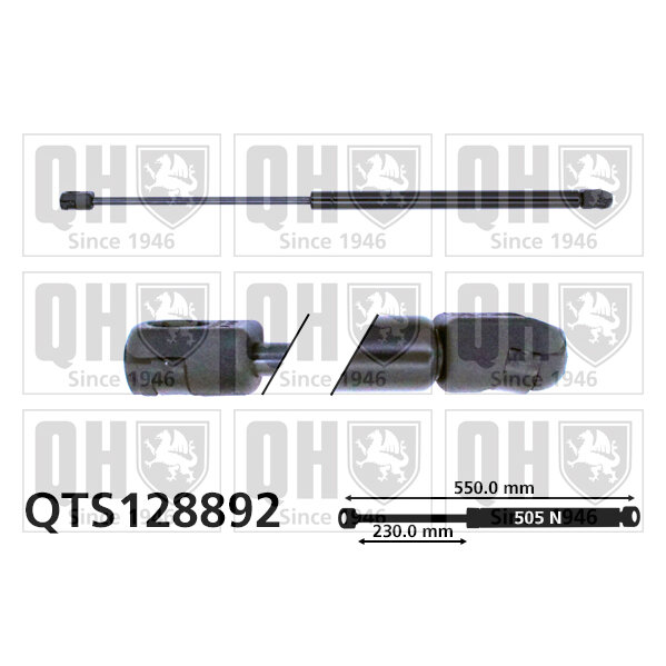 Vérin De Coffre Quinton Hazell Qts128892