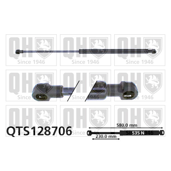 Vérin De Coffre Quinton Hazell Qts128706