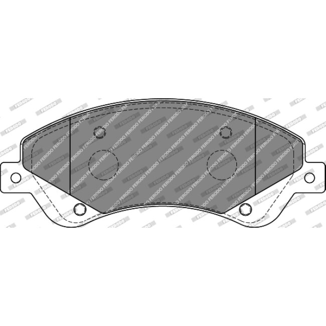 4 Plaquettes De Frein Ferodo Fvr1929