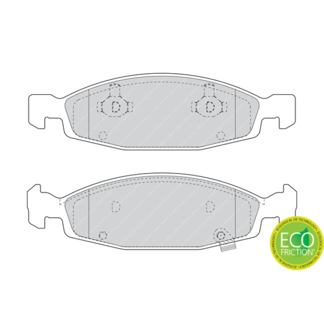 4 Plaquettes De Frein Ferodo Fdb1523