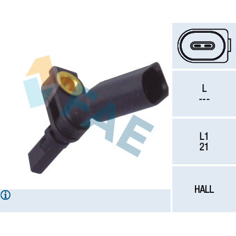 Capteur De Vitesse De Roue Abs Fae 78111f