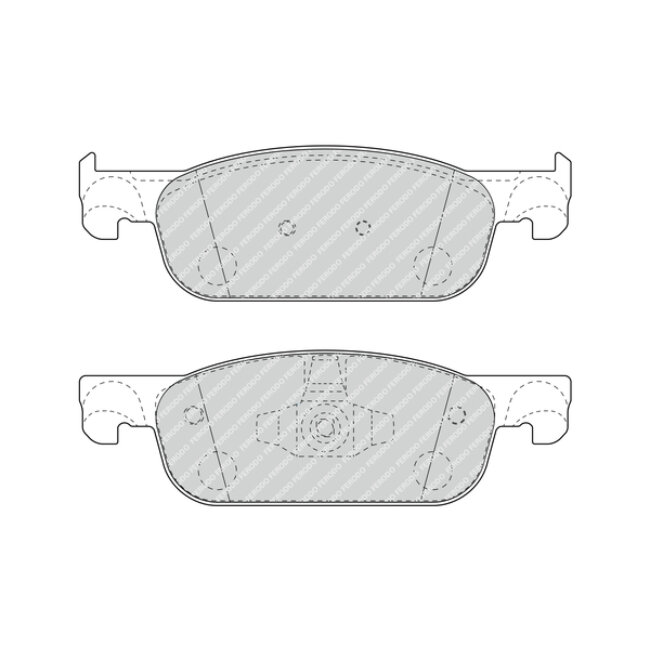 4 Plaquettes De Frein Ferodo Fdb4907