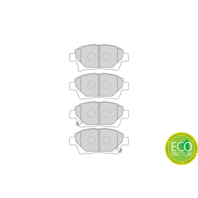 4 Plaquettes De Frein Ferodo Fdb4236