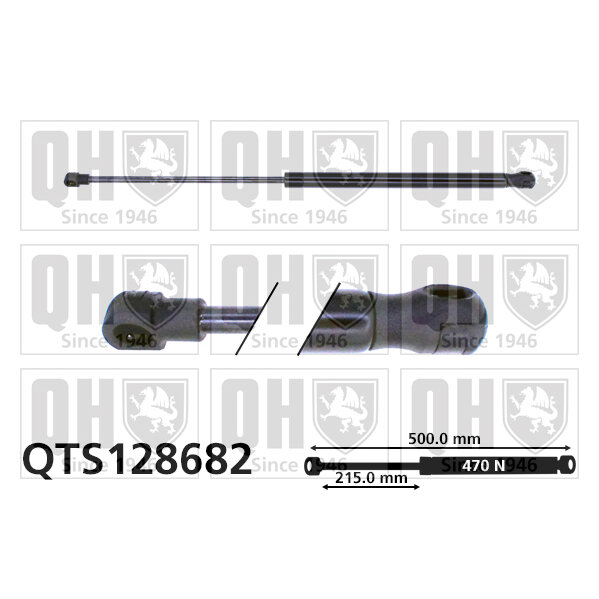 Vérin De Coffre Quinton Hazell Qts128682